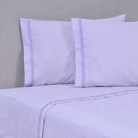 Juego de Sábanas Mashini 180 Hilos 2 Plazas Ramas Lila