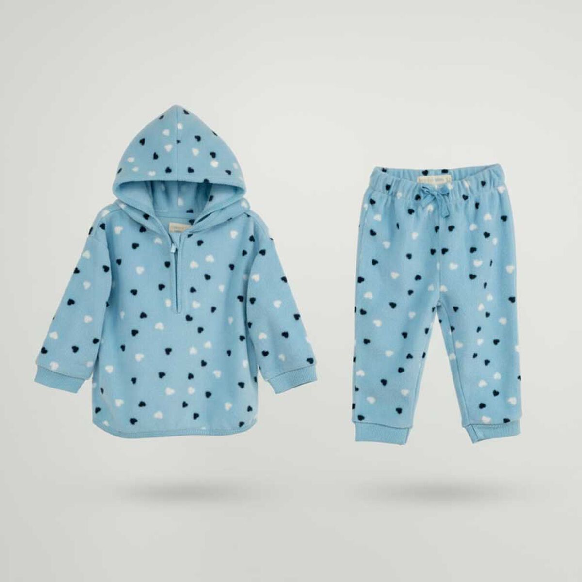 Conjunto Poler&oacute;n+Buzo Beba Chess Baby