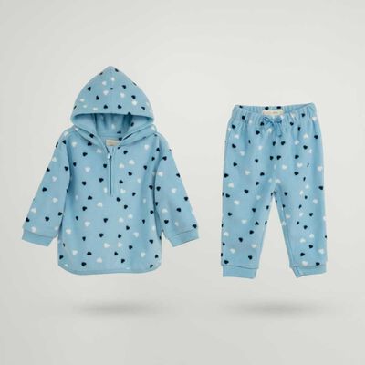 Imagen 1 del producto Conjunto Polerón+Buzo Beba Chess Baby Celeste, Lila