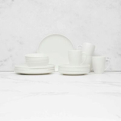 Juego de Vajilla Coquinaria 16 Piezas Blanco
