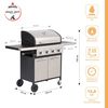 Parrilla a Gas American Grill 4 Quemadores Oregon Inox