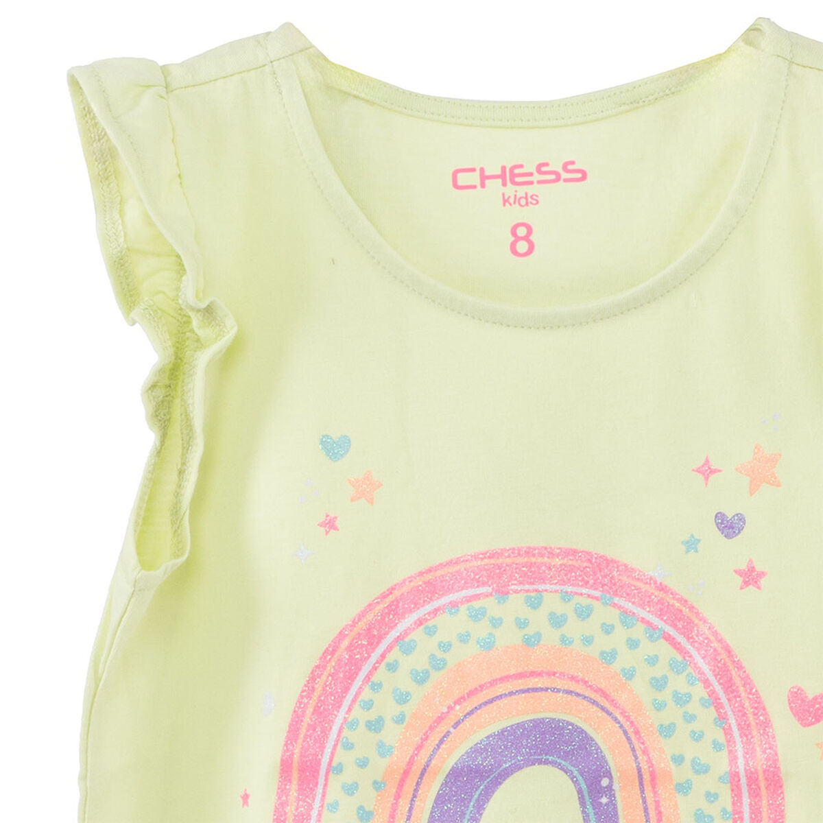 Polera Sin Manga de Algodón Niña Chess