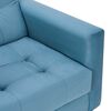 Set 2 Sillones Bodevir Retro Felpa 1 Cuerpo Azul Petróleo