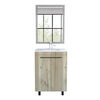 Mueble de Lavamanos Piso + Espejo TuHome Khari