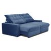Sofá Reclinable Innovamuebles Magestic 2 Cuerpos Azul