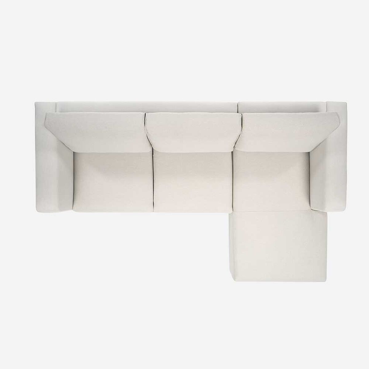 Sofá Seccional Rosen Parma 3 cuerpos Natural