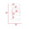 Mueble Organizador Baño Tuhome Massana Duna y Blanco 