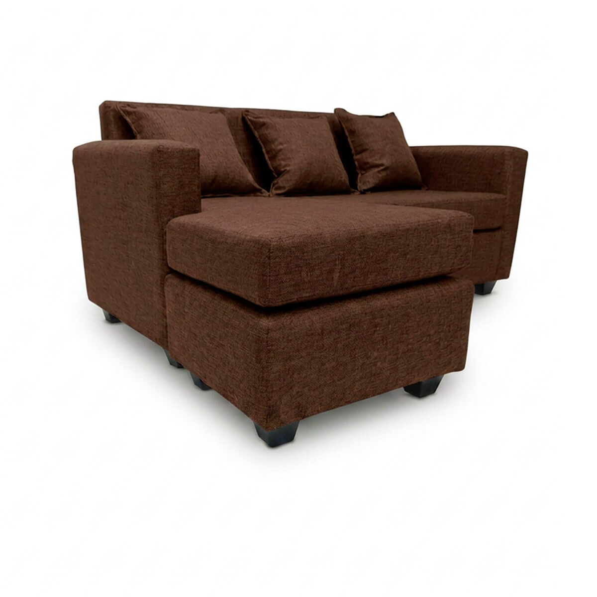 Seccional Muebles MPR Luna 4 Cuerpos Chocolate