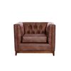 Sill&oacute;n Latam Home Cuero Colorado Roma 1 Cuerpo Caramelo