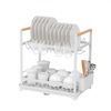 Secaplatos Escurridor Simplit Acero Inox Valencia 2 Niveles Blanco