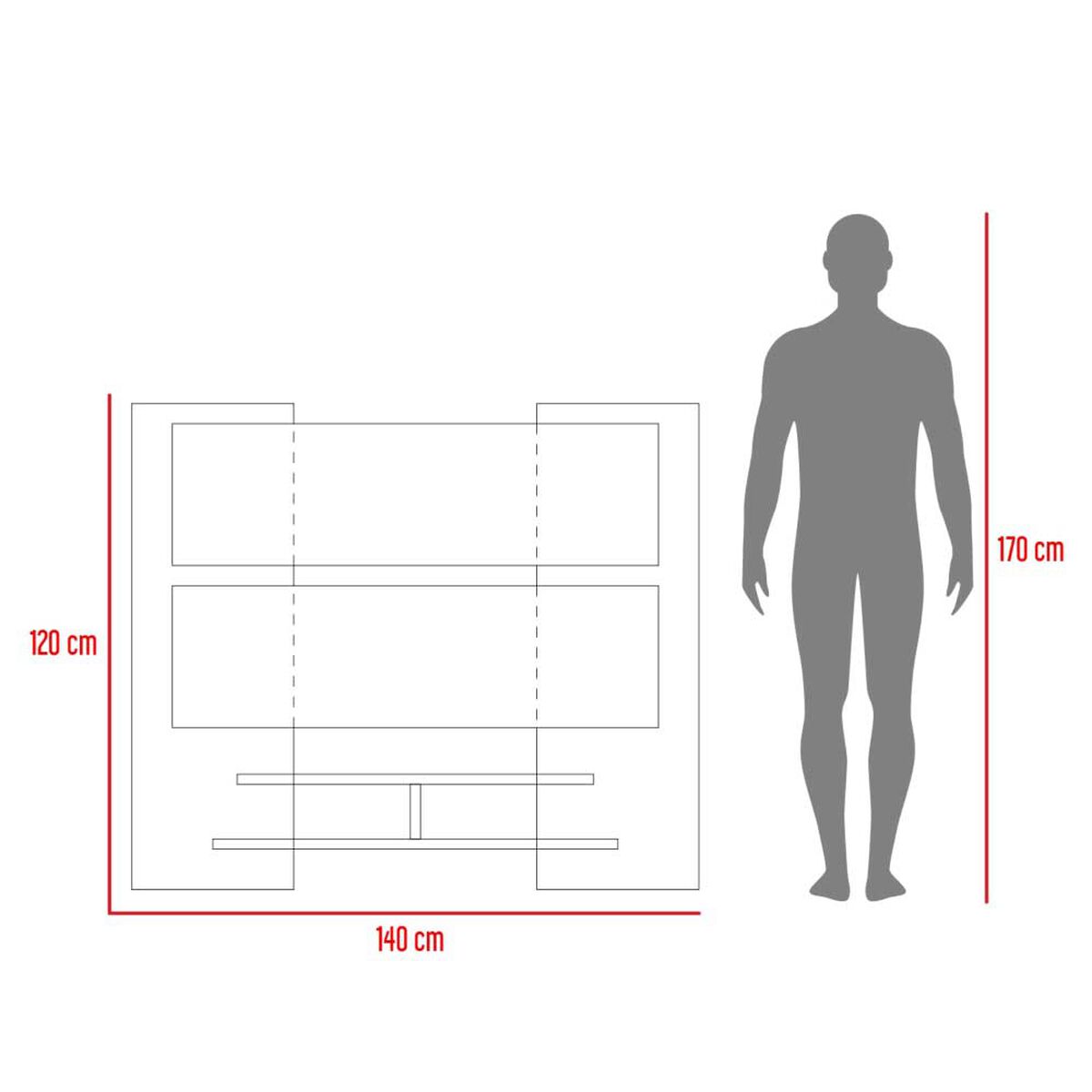 Panel Tuhome Elton Hasta 60" Wengue