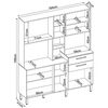 Mueble de Cocina Onessta Encanto 2 Cajones 7 Puertas Avena Grafito