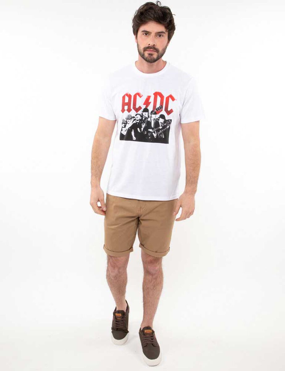 Polera AC / DC Manga Corta Hombre The Brands Club