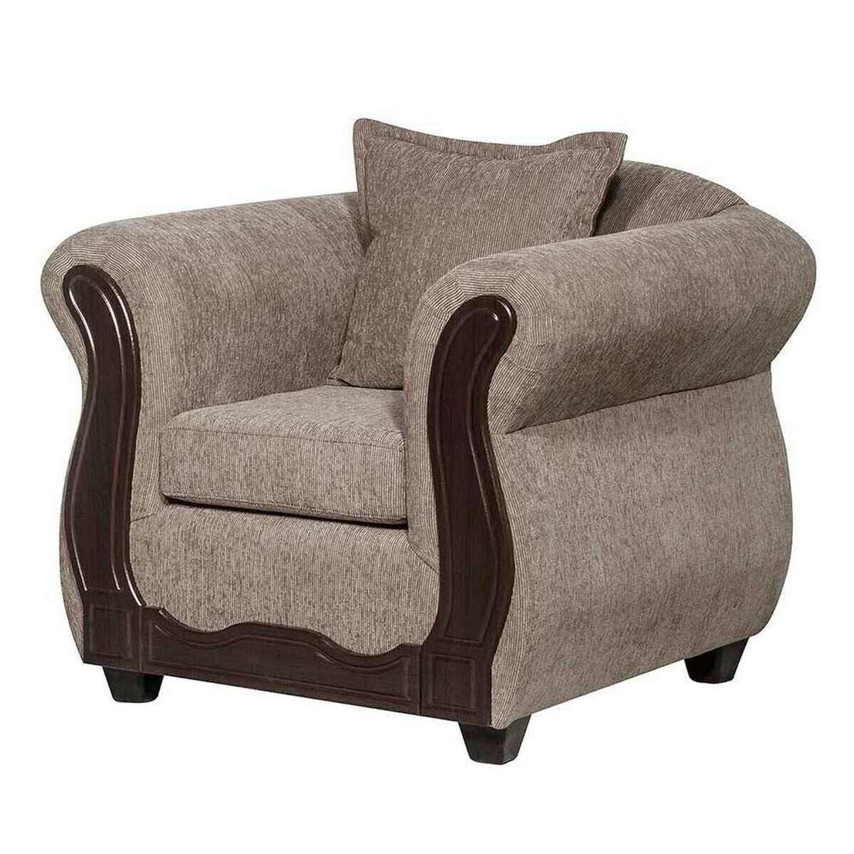 Juego de Living Black Factory Barcelona Sof&aacute; 3 Cuerpos + Dos Sillones 1 Cuerpo Beige