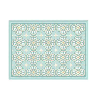 Alfombra Davanti Flor Arabe Turquesa 140 x180 Flor Arabe Turquesa