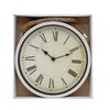 Reloj de Pared Metal Vgo con Soga Circular 25 cm Blanco