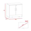 Combo Gabinete 2 Puertas + Cajonera 2 Puertas TuHome Home Office Negro Soft-Coñac
