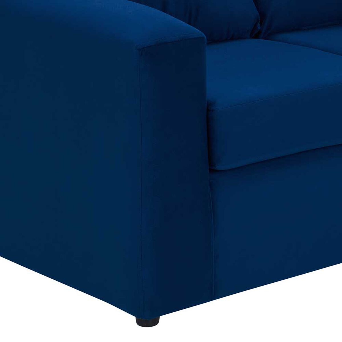 Sofá Bodevir Bi - L Felpa 3 Cuerpos Azul Marino