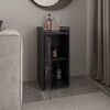 BAR BAJO THEBA 1 PUERTA VIDRIO 81,3X38,1X37,6 CM WENGUE
