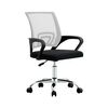 Combo Oficina Escritorio Cartagena + Silla New York Negra y Blanca Arthome