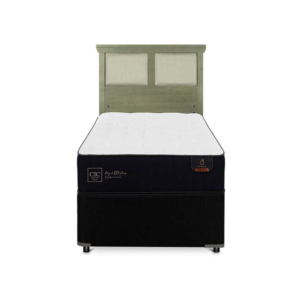 Cama Nido CIC 1,5 Plazas Premium + Respaldo Torino Olivo