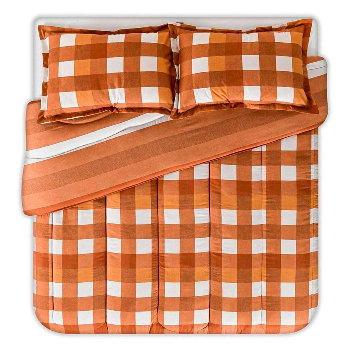 Plum&oacute;n Elements & Co 2 Plazas Vichy Naranjo