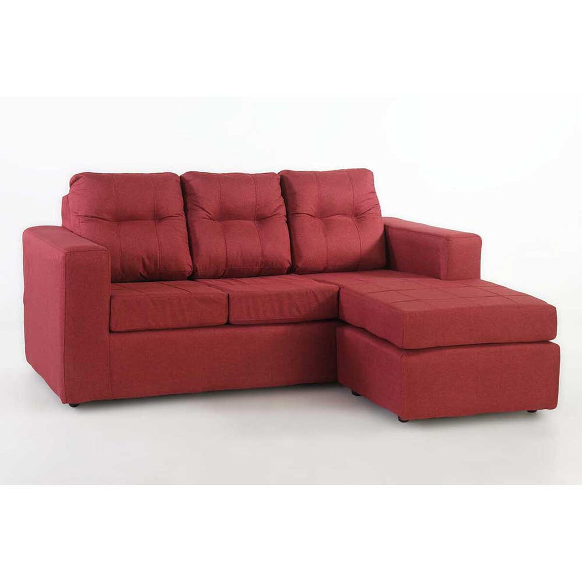 Sofá Modular Kea Rodas 3 Cuerpos Rojo