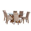 Juego de Comedor Latam Home Merida 6 Sillas Beige