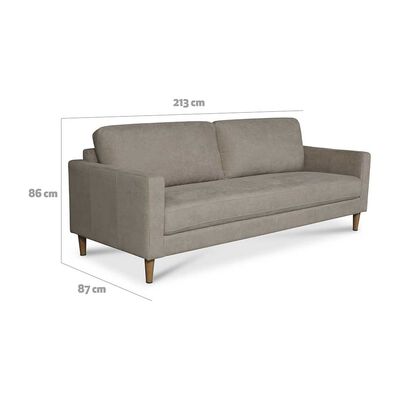 Imagen 2 del producto Sofá CIC Londres 3 Cuerpos Café Claro