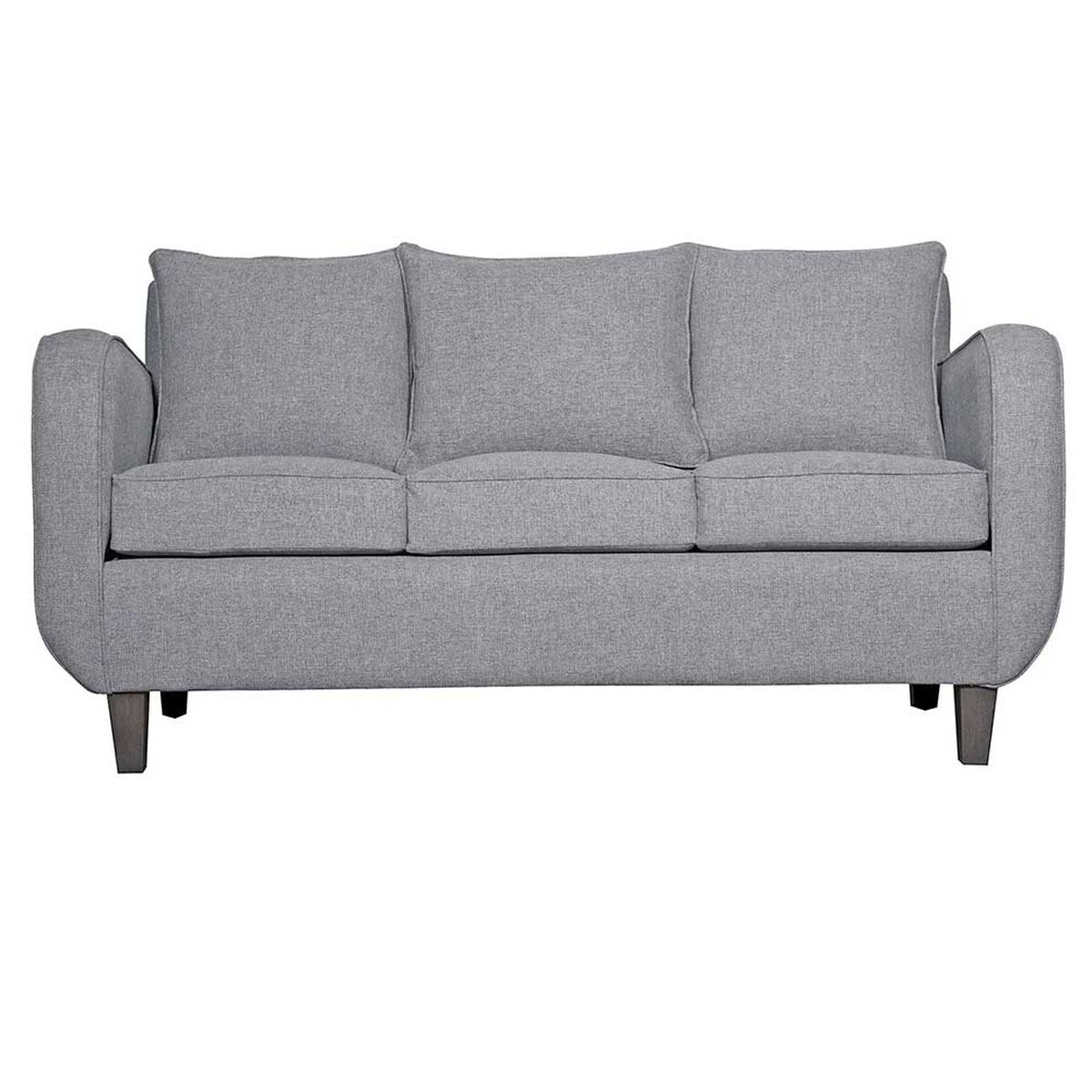 Juego de Living Ruzam Mobel Cronos Sof&aacute; 3 Cuerpos + Dos Sillones 1 Cuerpo Lino Gris