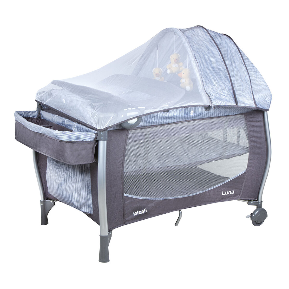 Cuna Playard Luna Grey Infanti