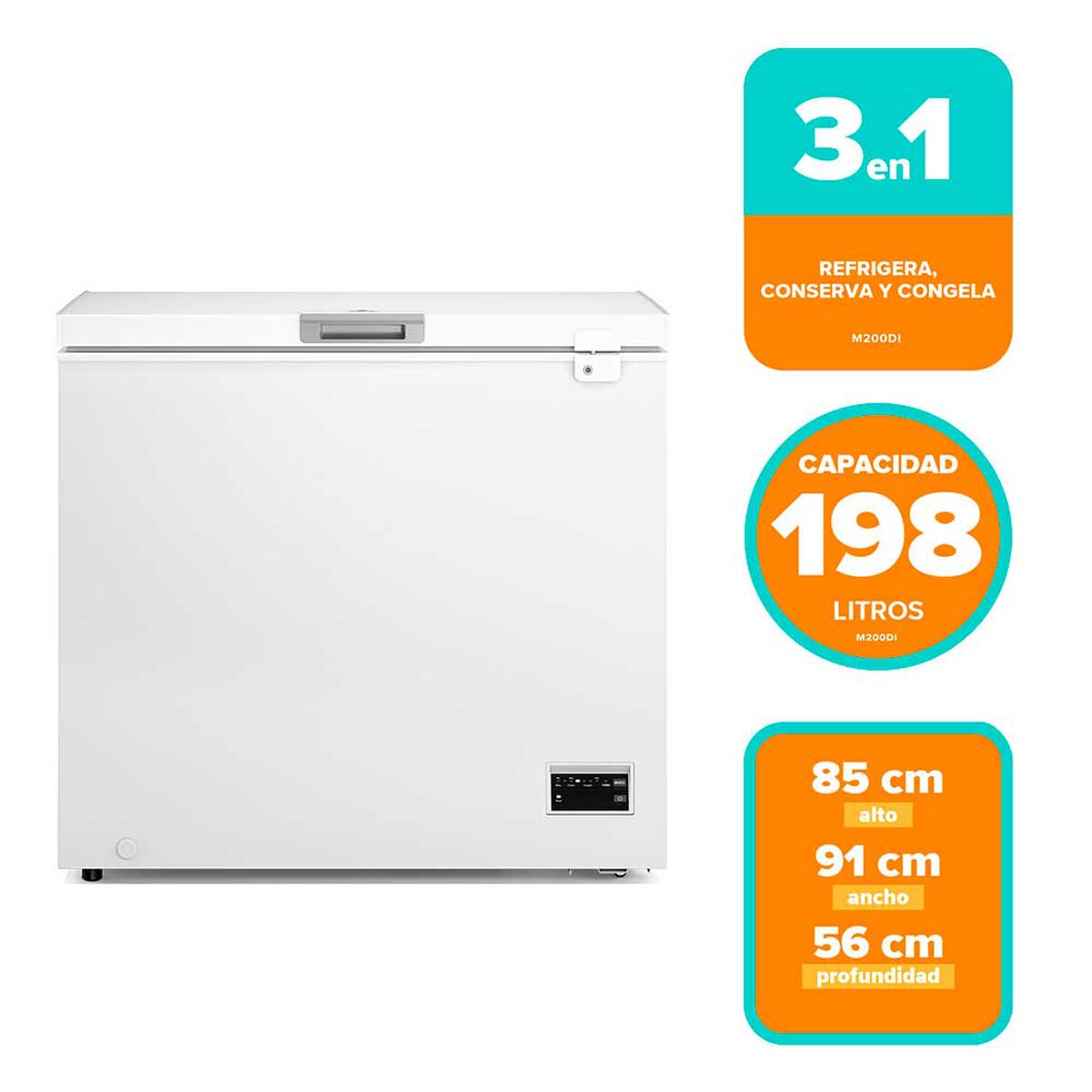 Freezer Horizontal Mademsa M200DI 198 L