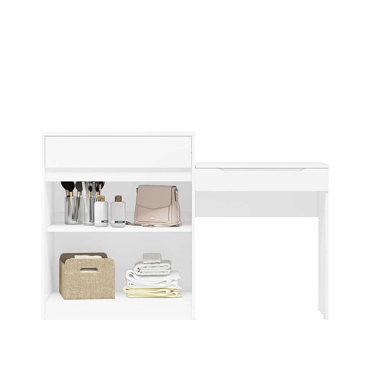 Tocador Vekkahome Trend 2 Puertas 1 Cajón Blanco