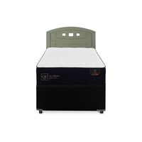 Cama Nido CIC 1,5 Plazas Premium + Respaldo Gales Olivo