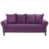 Juego de Living Felpa Bodevir Lua 3-1-1 Morado