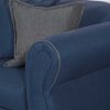 Juego de Living Black Factory Emili Sofá 3 Cuerpos + Dos Sillones 1 Cuerpo Azul