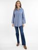 Blusa Lino Manga Larga Mujer Portman Club