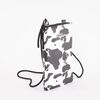 Cartera Porta Celular Vaquera Negra Eco Cuero Mujer Icono