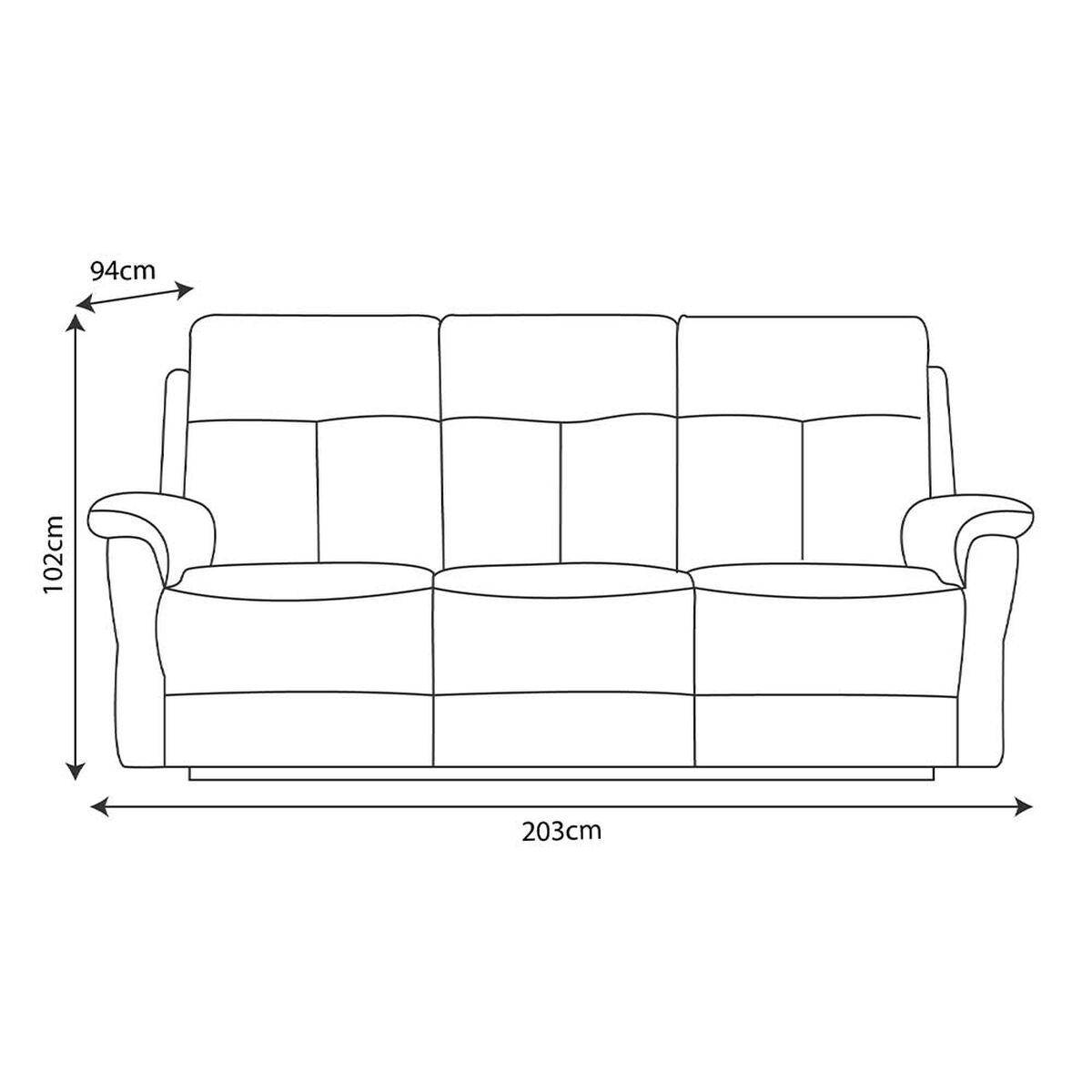 Sof&aacute; Reclinable Zoy Home Beijing 3 Cuerpos Caf&eacute;