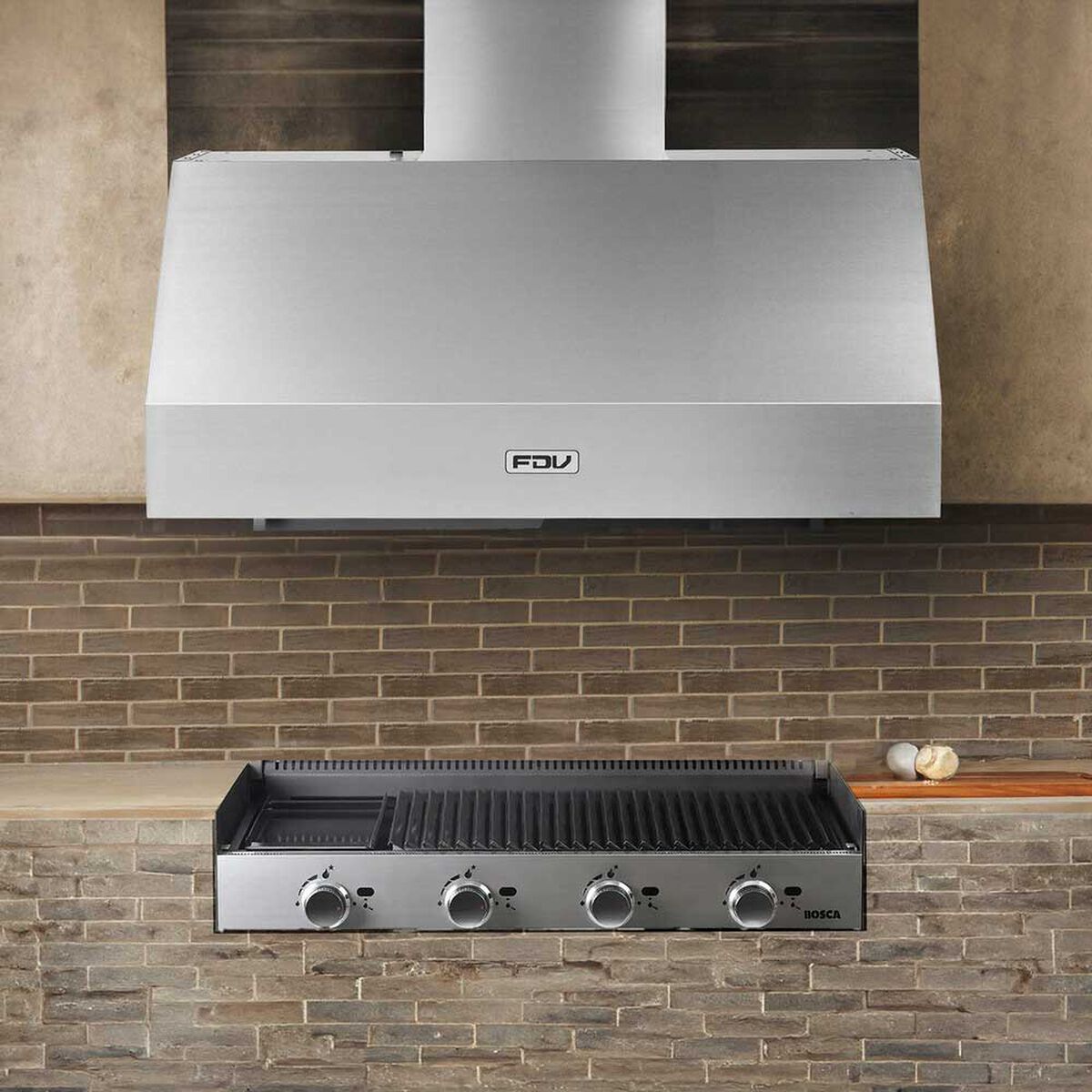 Campana Fdv Quincho FDV BBQ 1500 m3/h Gris