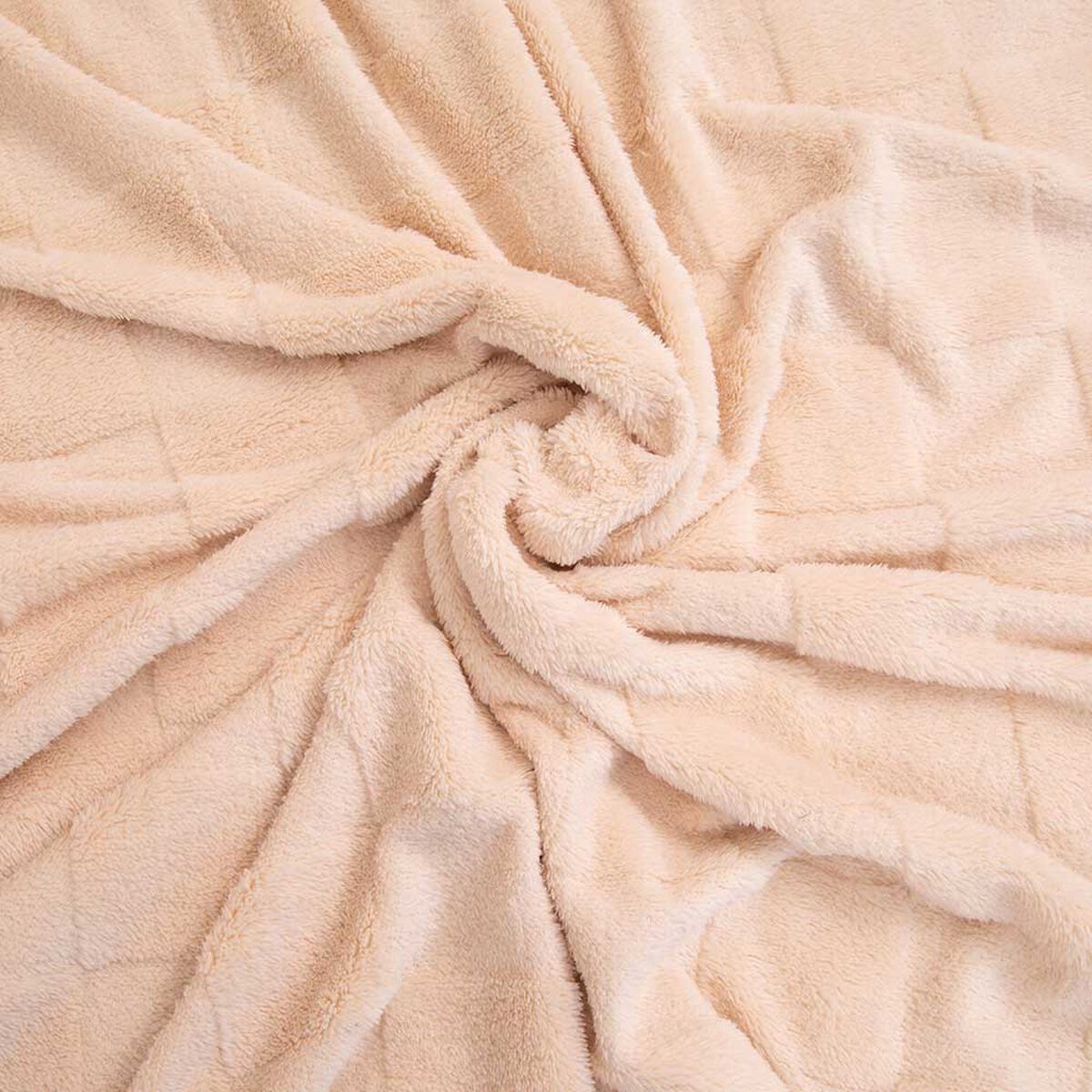 Frazada Poliéster Doral 2 Plazas Deluxe Beige