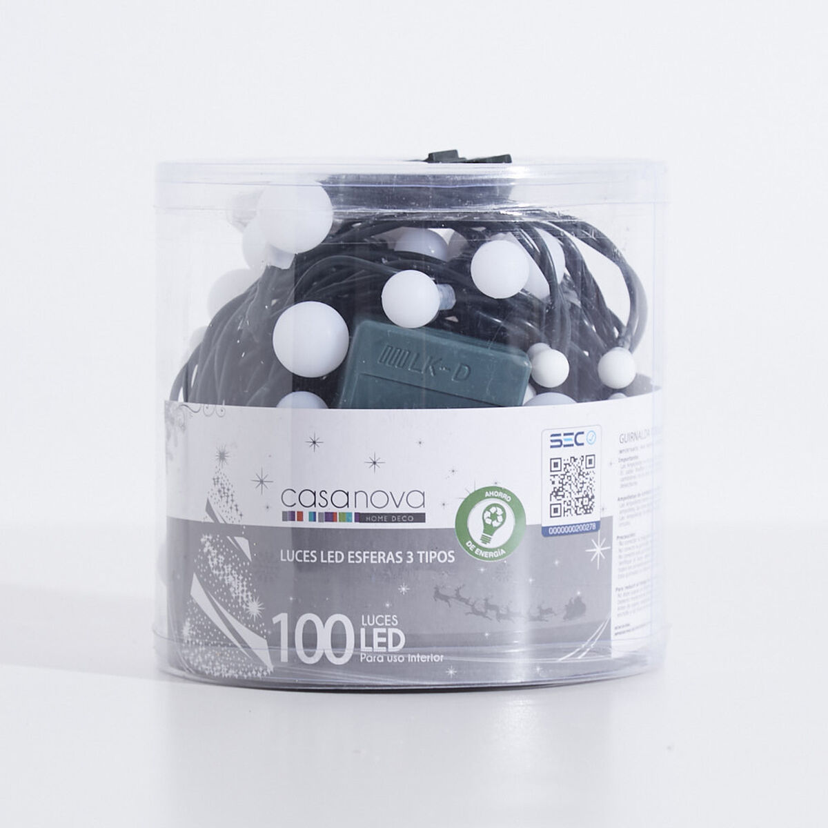 Set 100 Luces Esferas Led 3 Tipos Casanova
