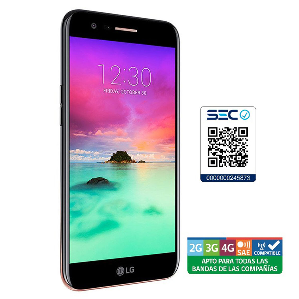 Celular LG K10 2017 5.3" Negro Entel