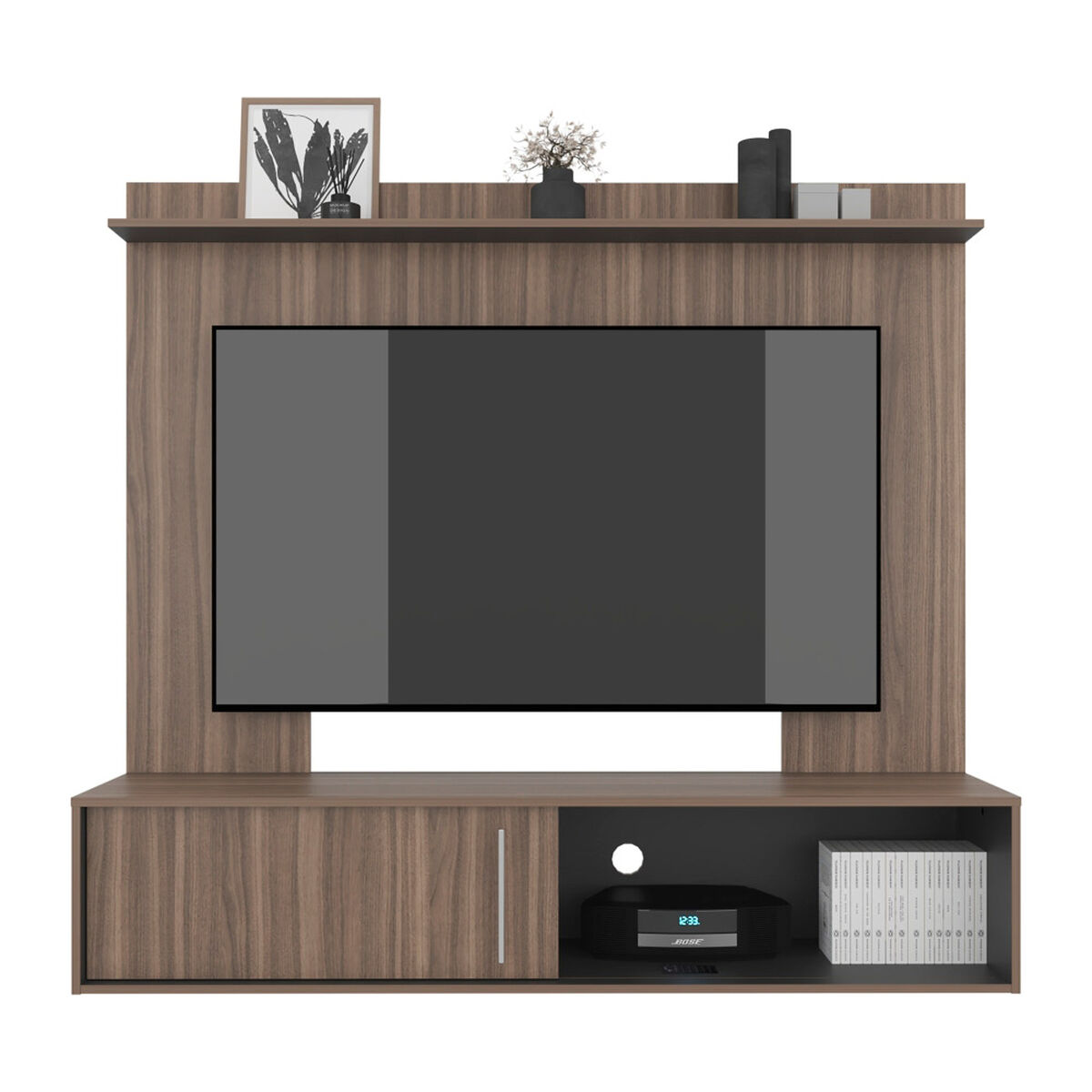 Panel TV Tuhome Bigaf hasta 60" Avellana Wengue