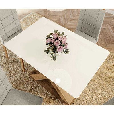Imagen 2 del producto Juego de Comedor Yardas Génova 4 Sillas Off White