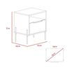 Velador TuHome White Collection 1 Cajón