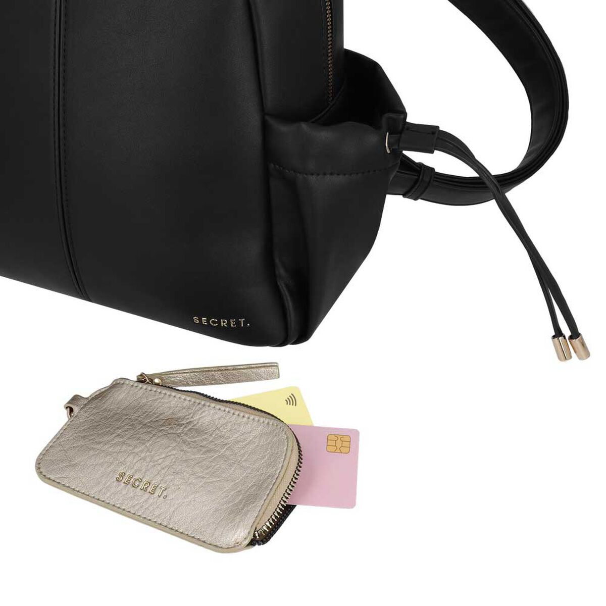 Mochila de Mujer Secret Malaga SC7 Grande Negra
