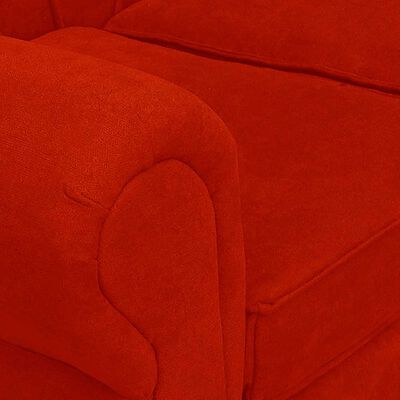Imagen 2 del producto Juego de Living Elegant Detail Marsella Sofá 3 Cuerpos + Dos Sillones 1 Cuerpo Rojo