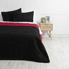 Quilt Microfibra Mashini 2 Plazas Bicolor Negro Rojo