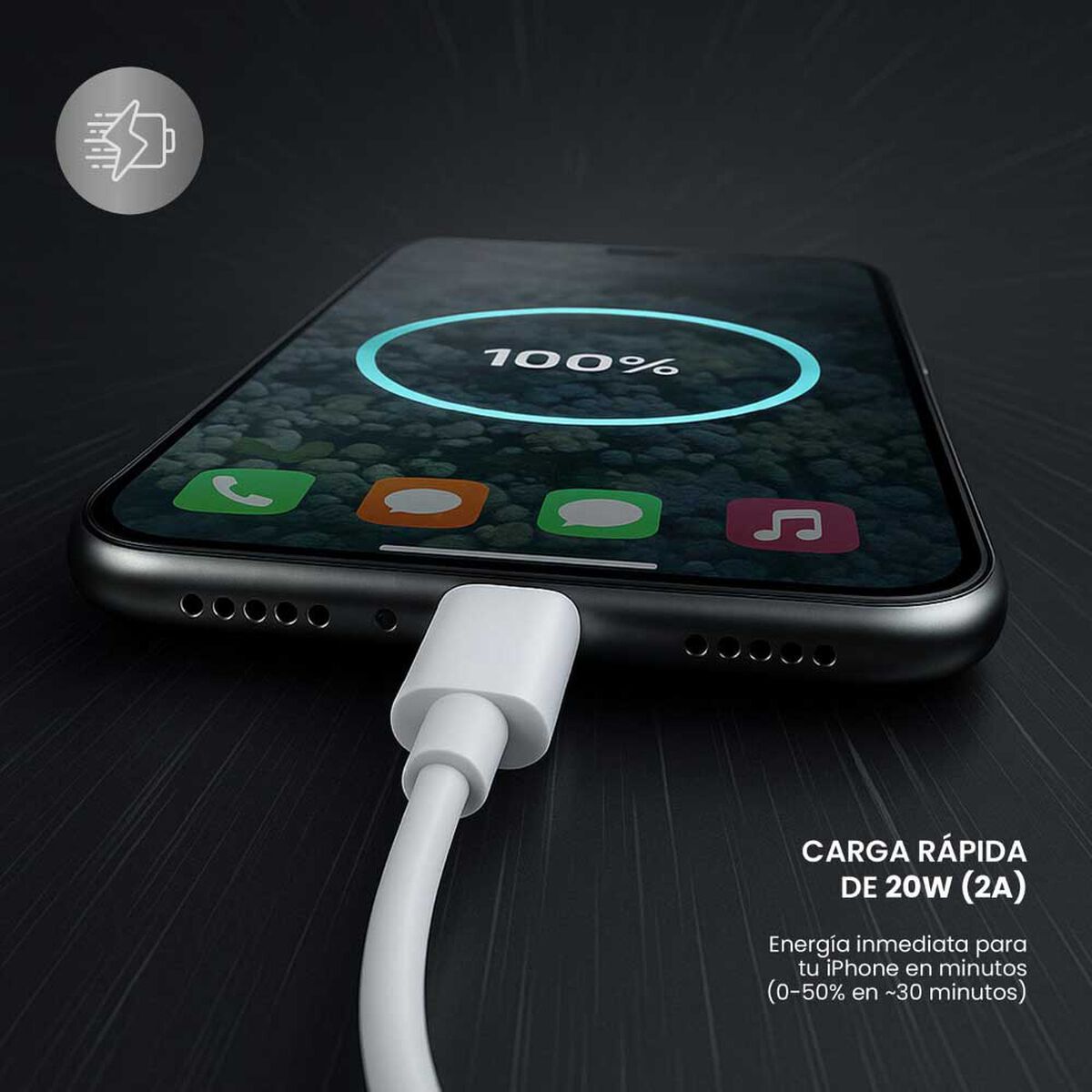 Cable de Carga Levo Lightning 1M